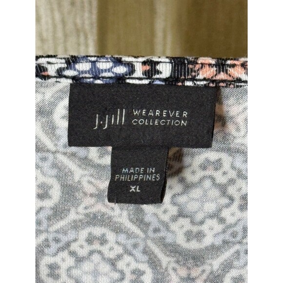 J. JILL Wearever Collection Top Women's Size XL Geometrical Print Tunic - Picture 7 of 7